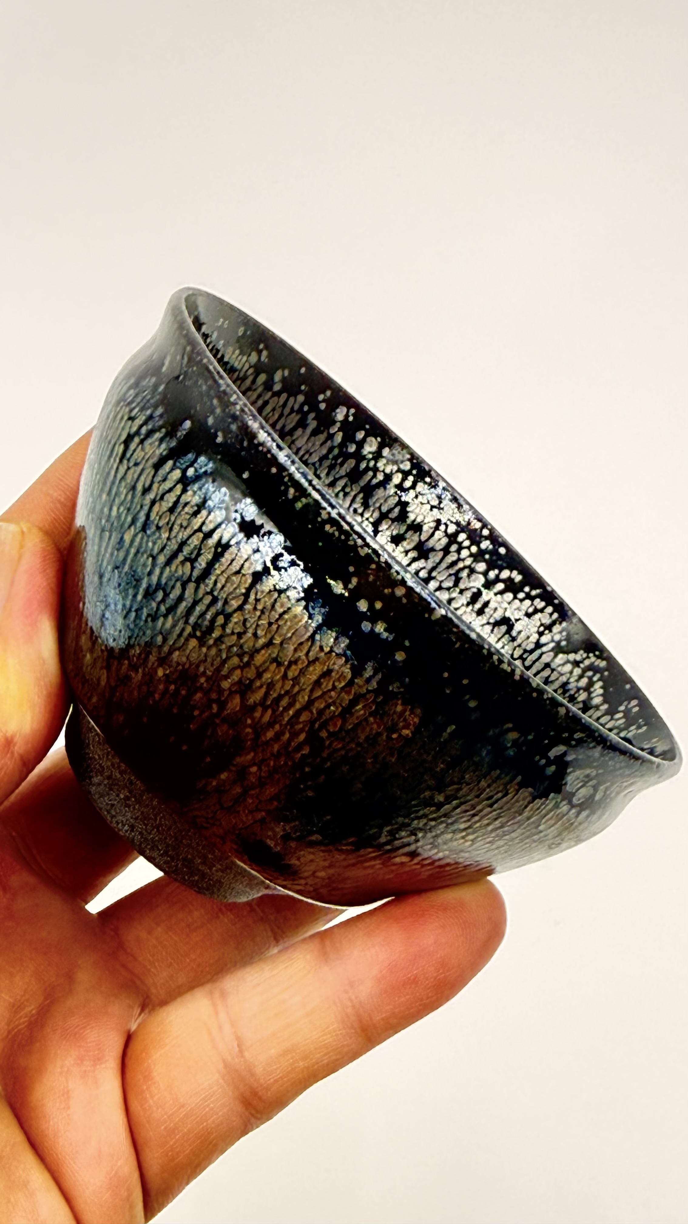 曜变黑底水母银油滴朱熹故里非物质文化遗产福建建阳建窑电烧人工