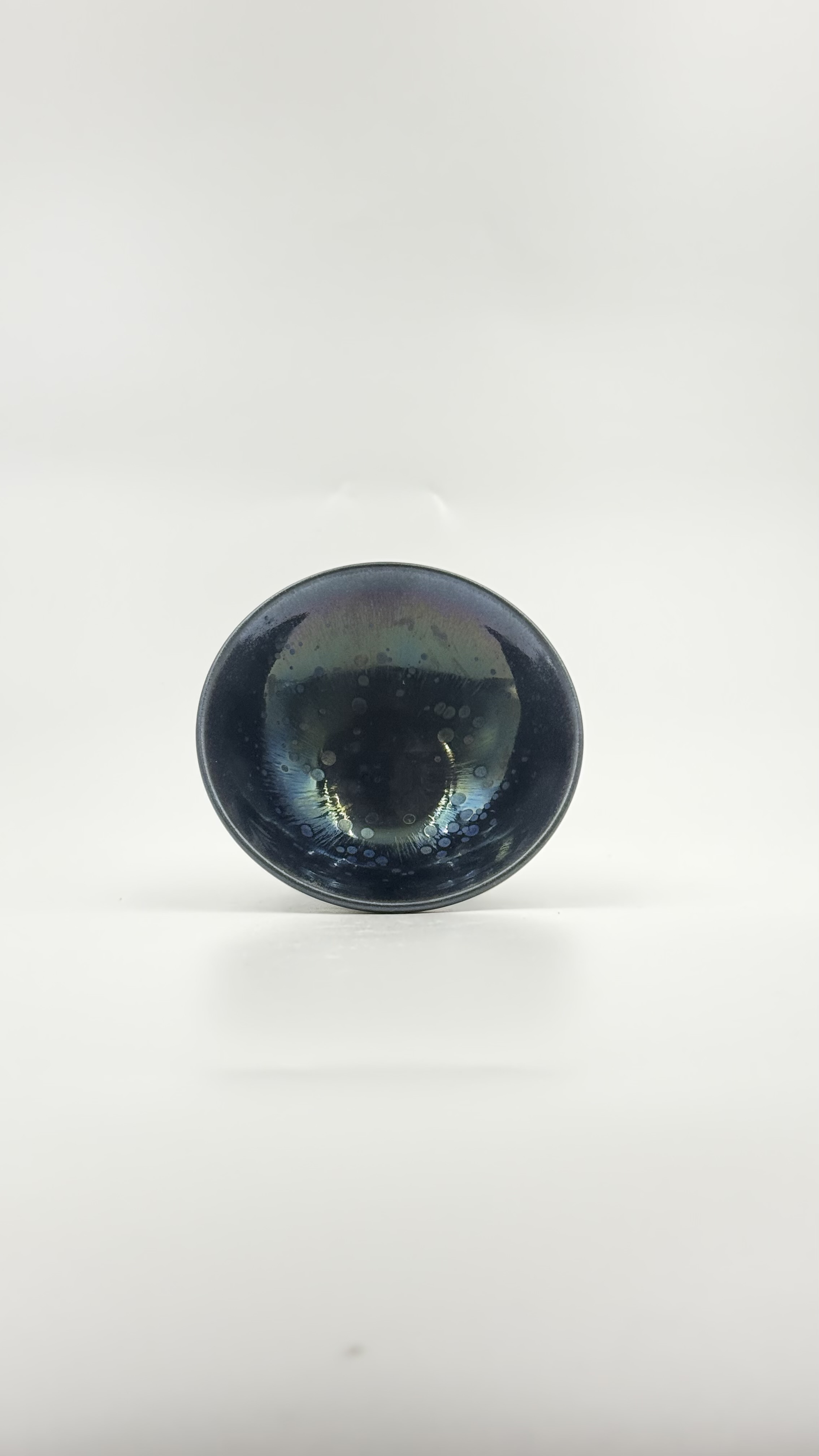 曜变油滴高足盏朱熹故里非物质文化遗产福建建阳建窑电烧人工