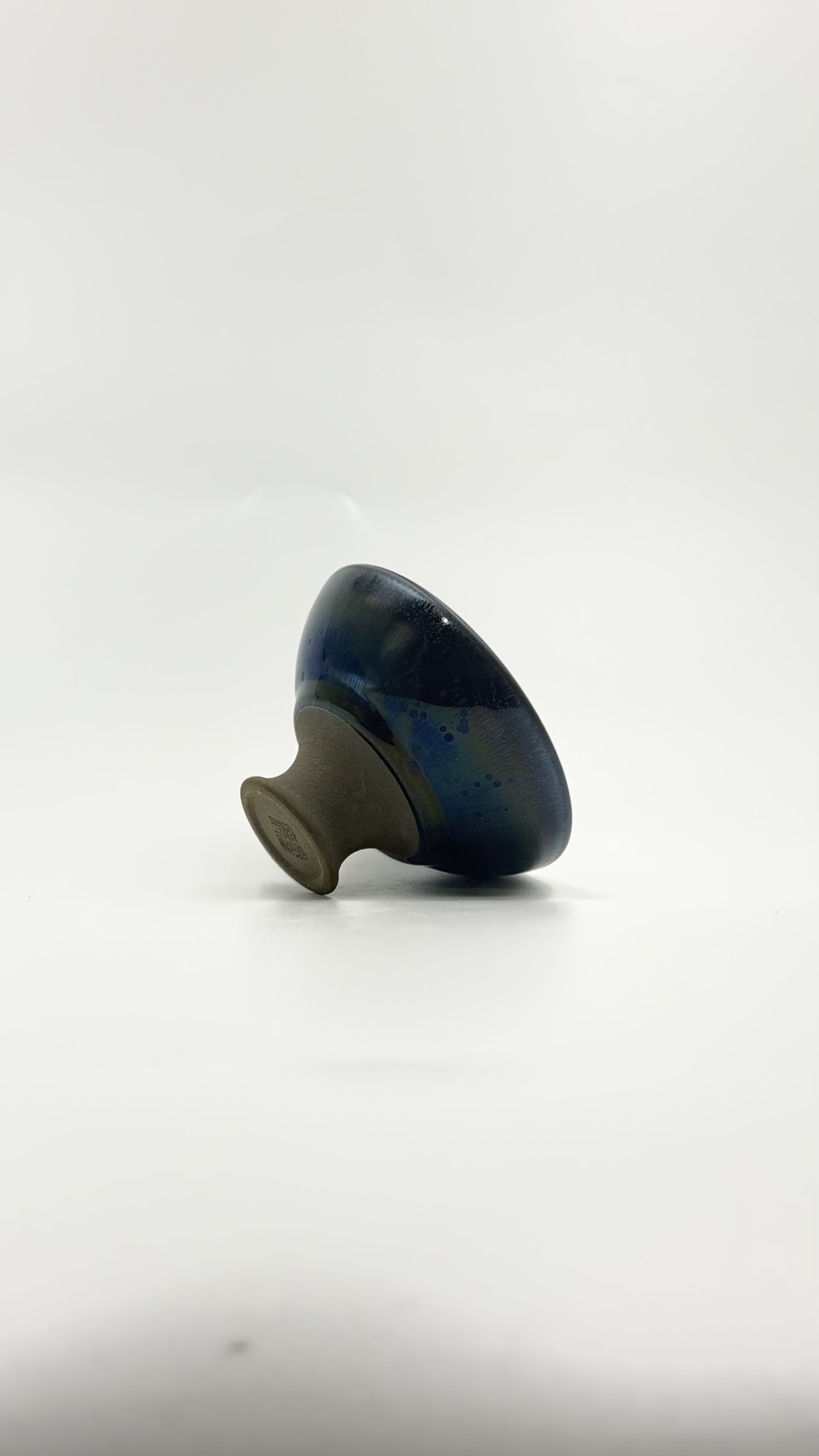 曜变油滴高足盏朱熹故里非物质文化遗产福建建阳建窑电烧人工