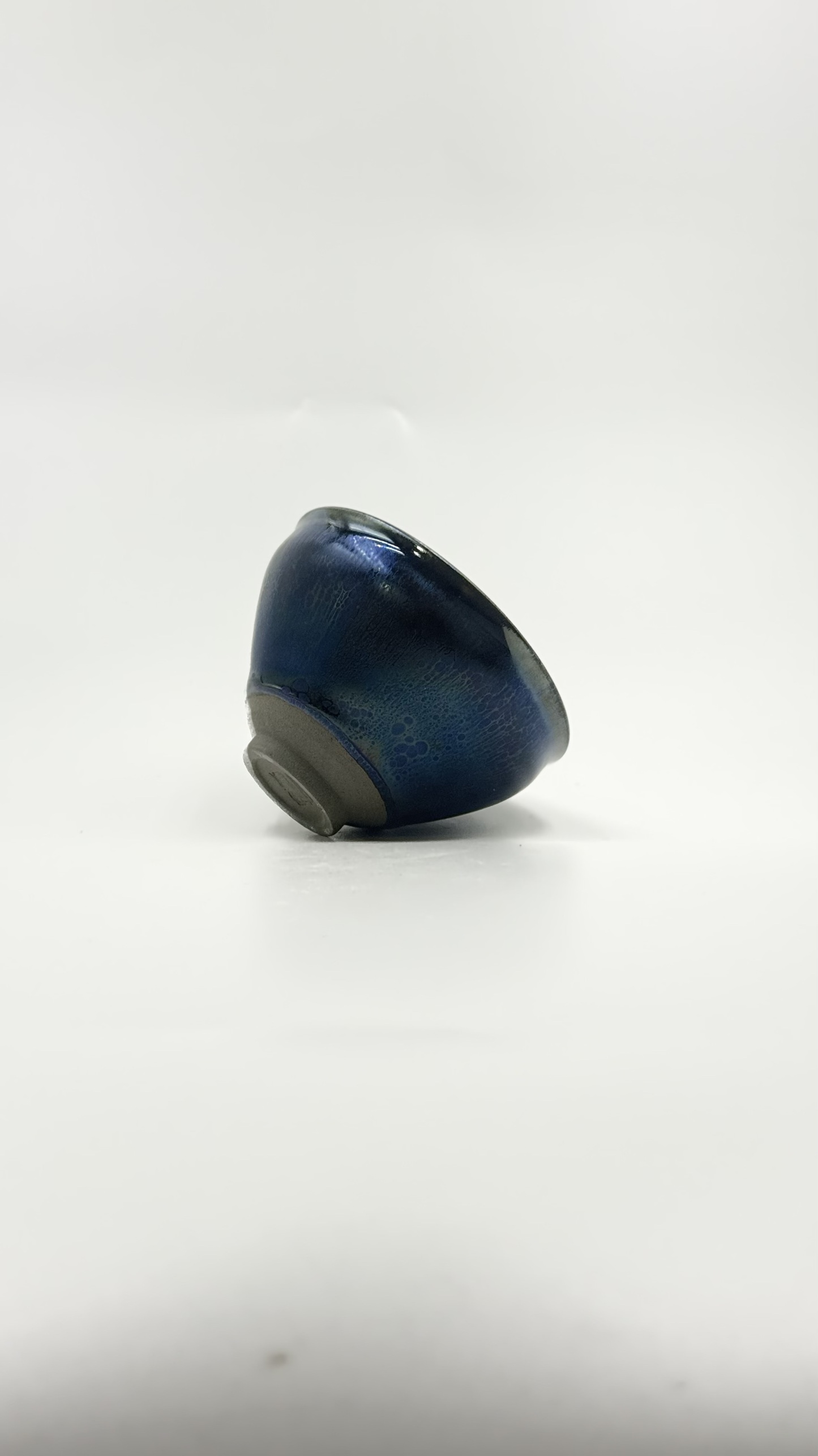 天青曜变金油滴建盏国家高级工艺美术大师【李木贵】手制非物质文化遗产福建建阳建窑柴烧