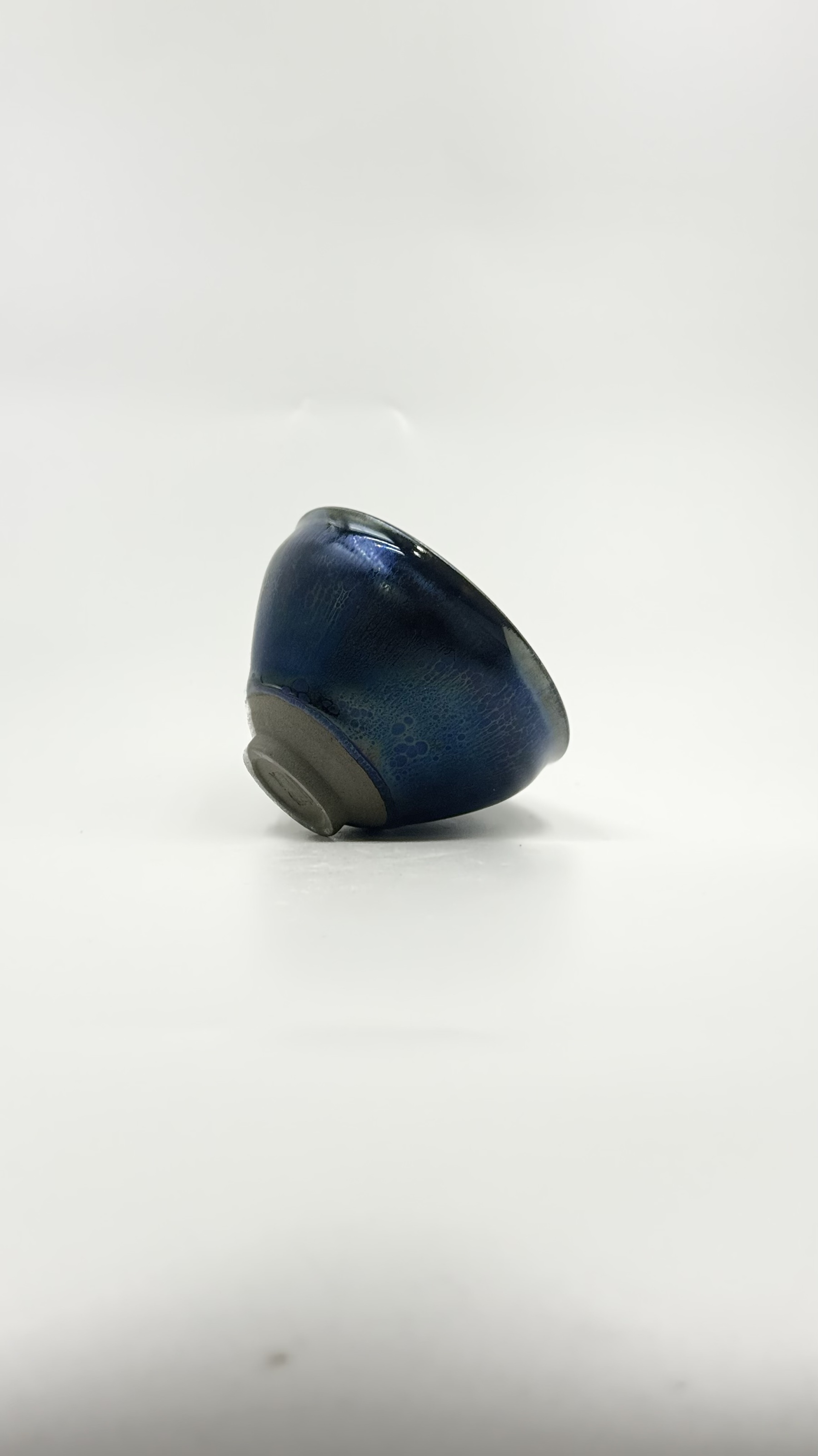 天青曜变金油滴建盏国家高级工艺美术大师【李木贵】手制非物质文化遗产福建建阳建窑柴烧