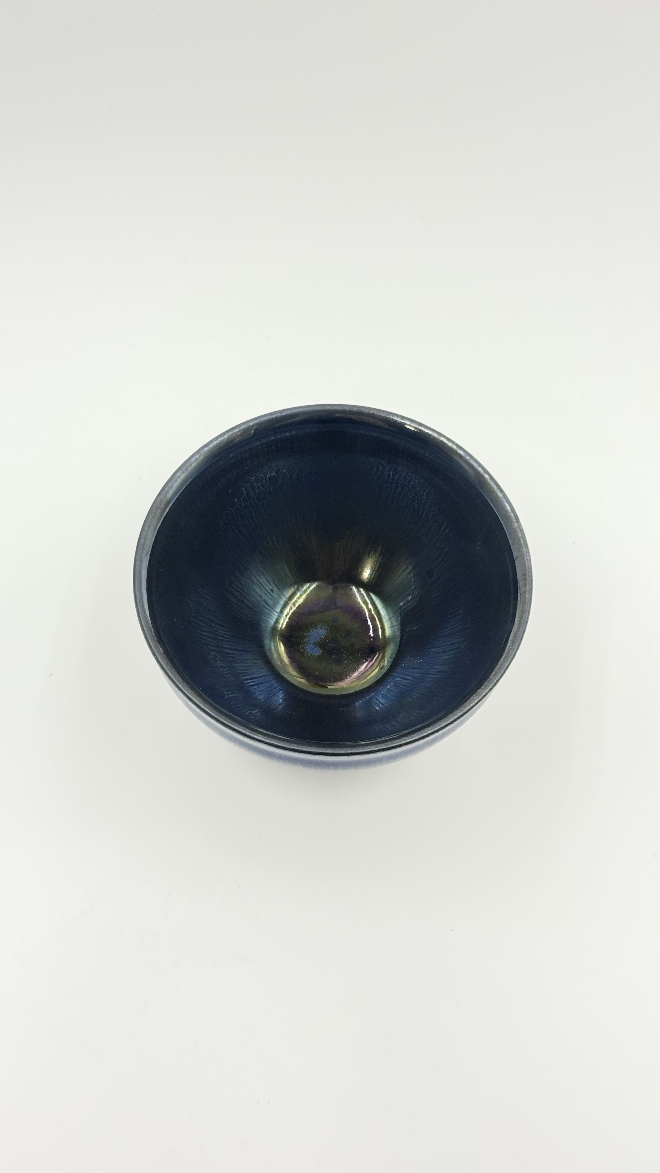 天青曜变金油滴建盏国家高级工艺美术大师【李木贵】手制非物质文化遗产福建建阳建窑柴烧