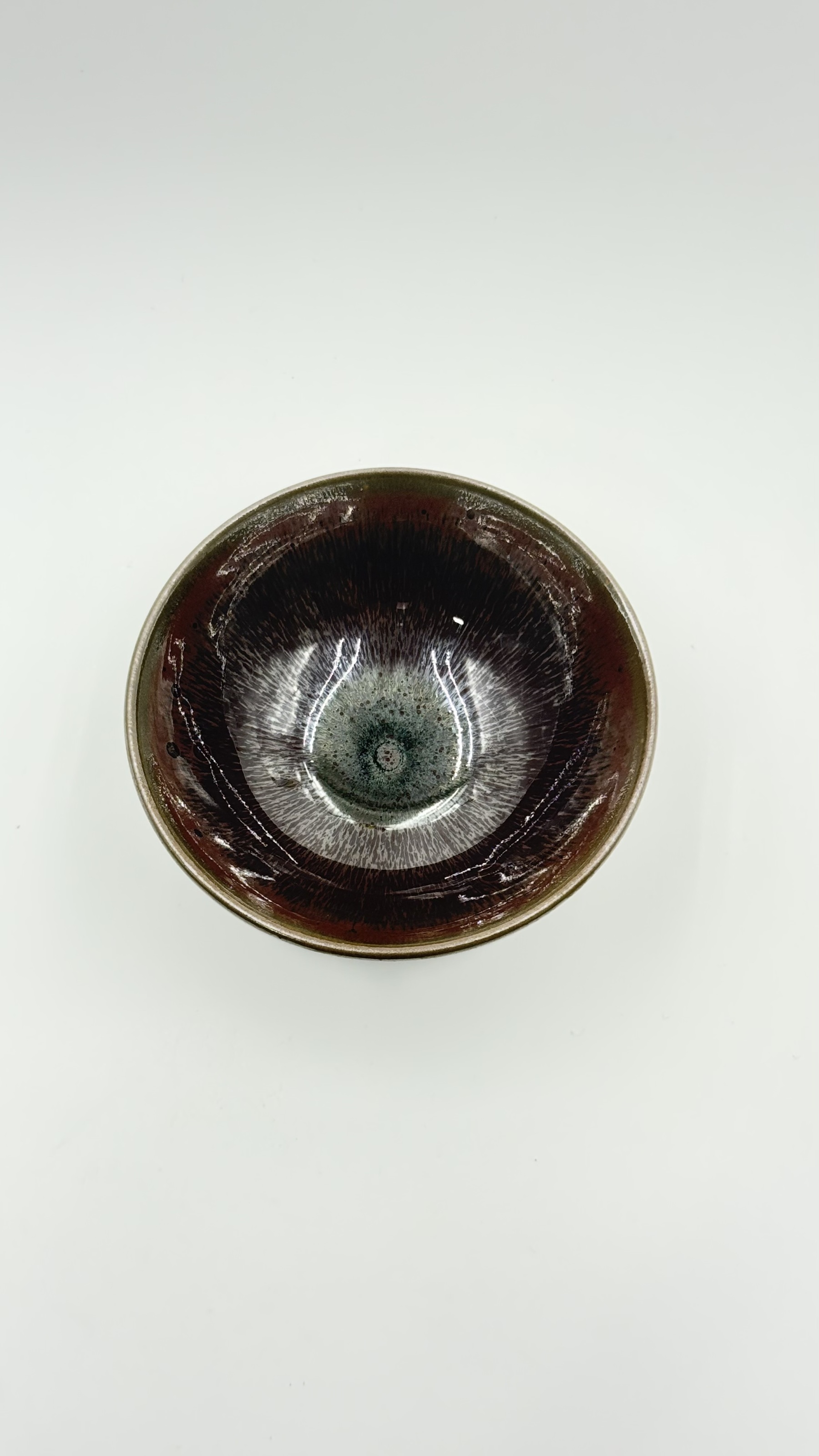 柿红兔毫盏国家高级工艺美术大师【李木贵】手制非物质文化遗产福建建阳建窑柴烧