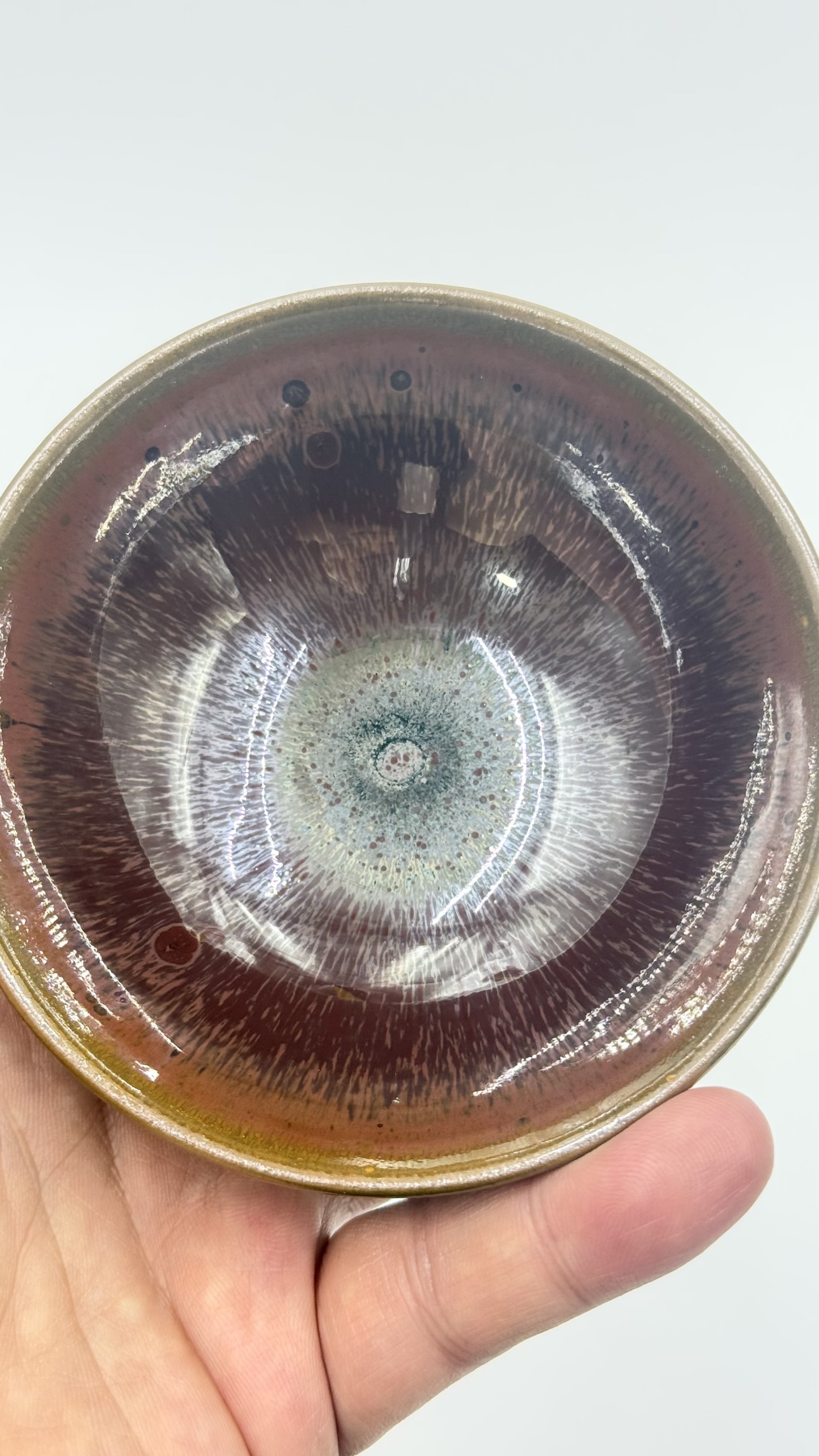 柿红兔毫盏国家高级工艺美术大师【李木贵】手制非物质文化遗产福建建阳建窑柴烧