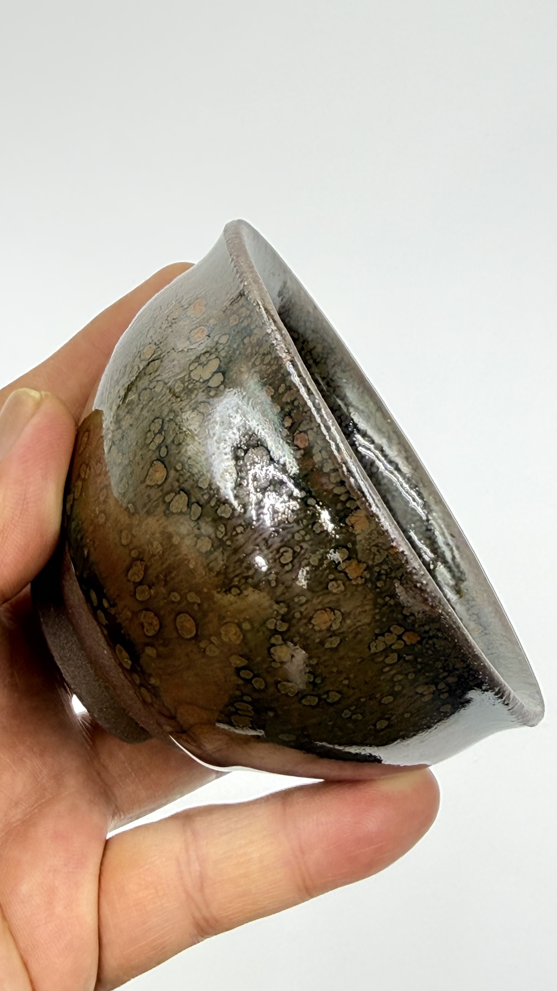 曜变天目彩金油滴建盏国家高级工艺美术大师【李木贵】手制非物质文化遗产福建建阳建窑柴烧