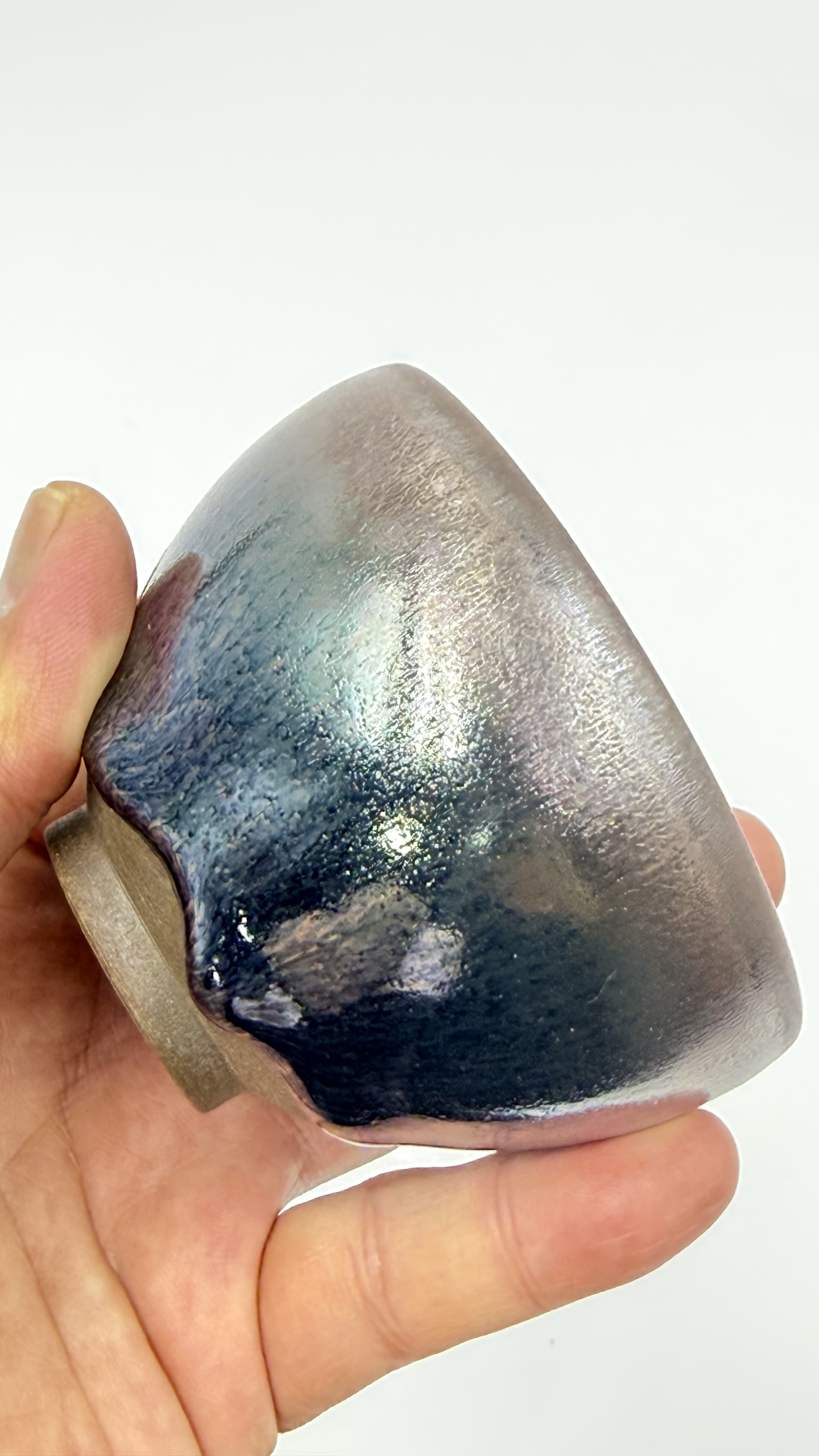 七彩曜变盏国家高级工艺美术大师【李木贵】手制非物质文化遗产福建建阳建窑柴烧