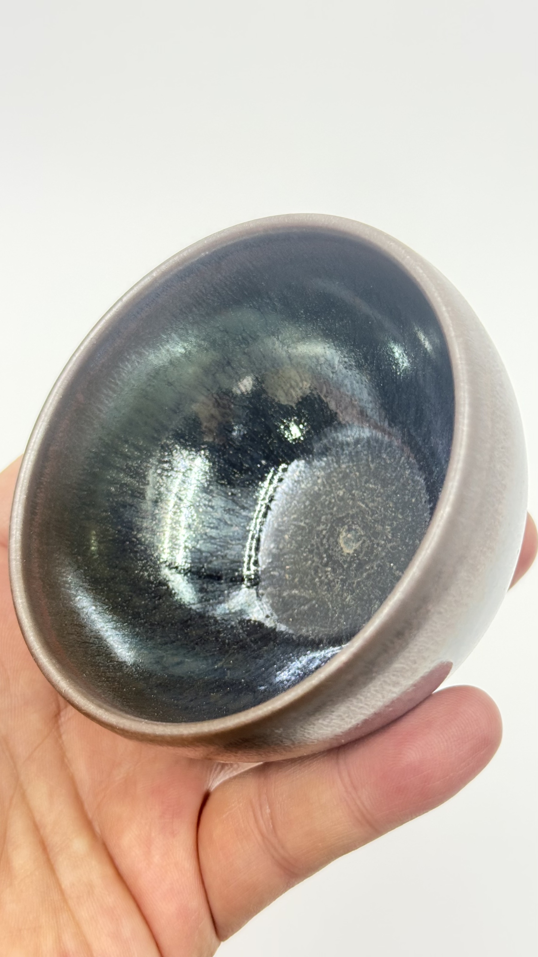 七彩曜变盏国家高级工艺美术大师【李木贵】手制非物质文化遗产福建建阳建窑柴烧