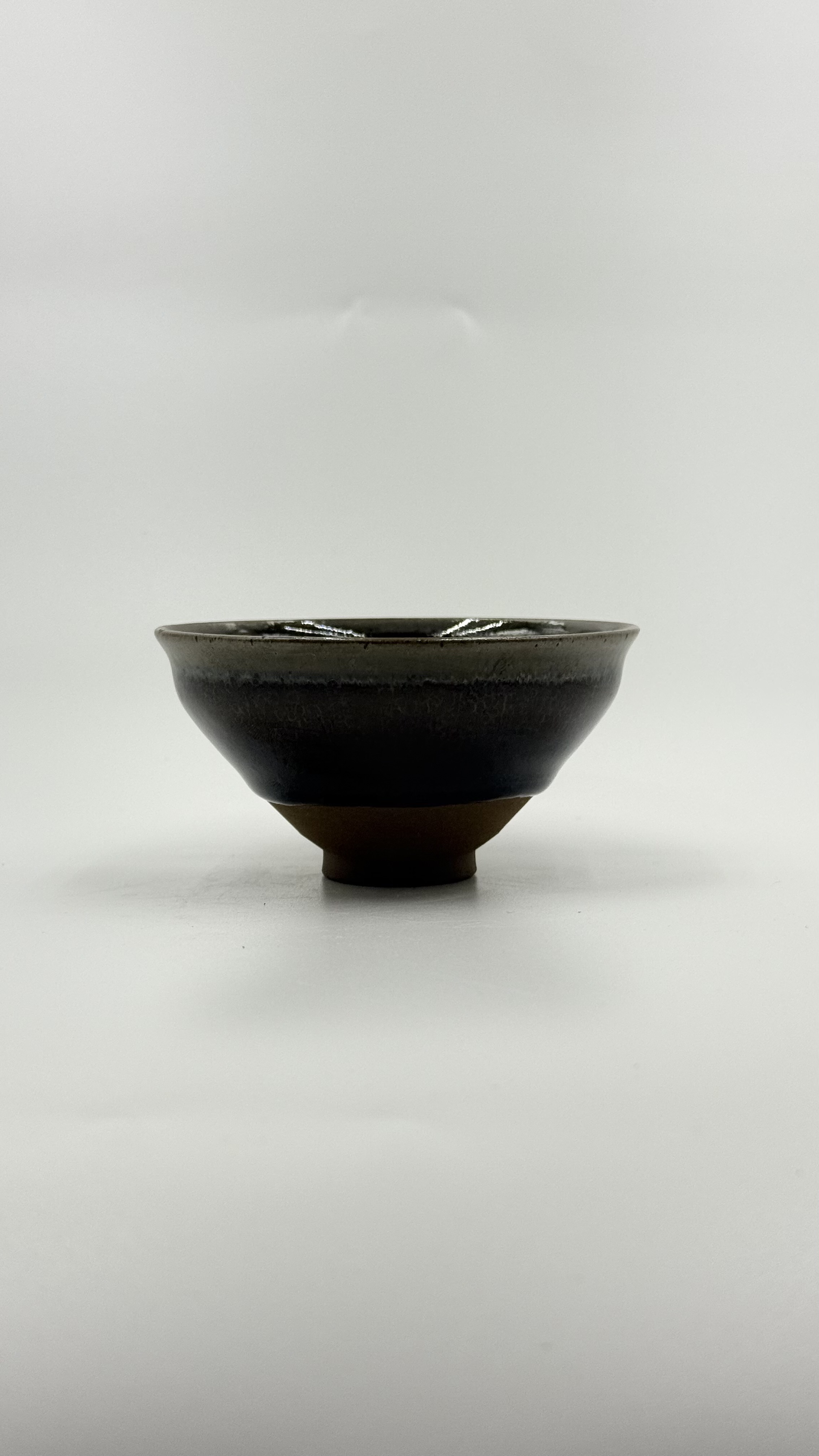 收藏级【谷雨虹影】曜变茶抹釉盏国家高级工艺美术大师【李木贵】手制柴烧