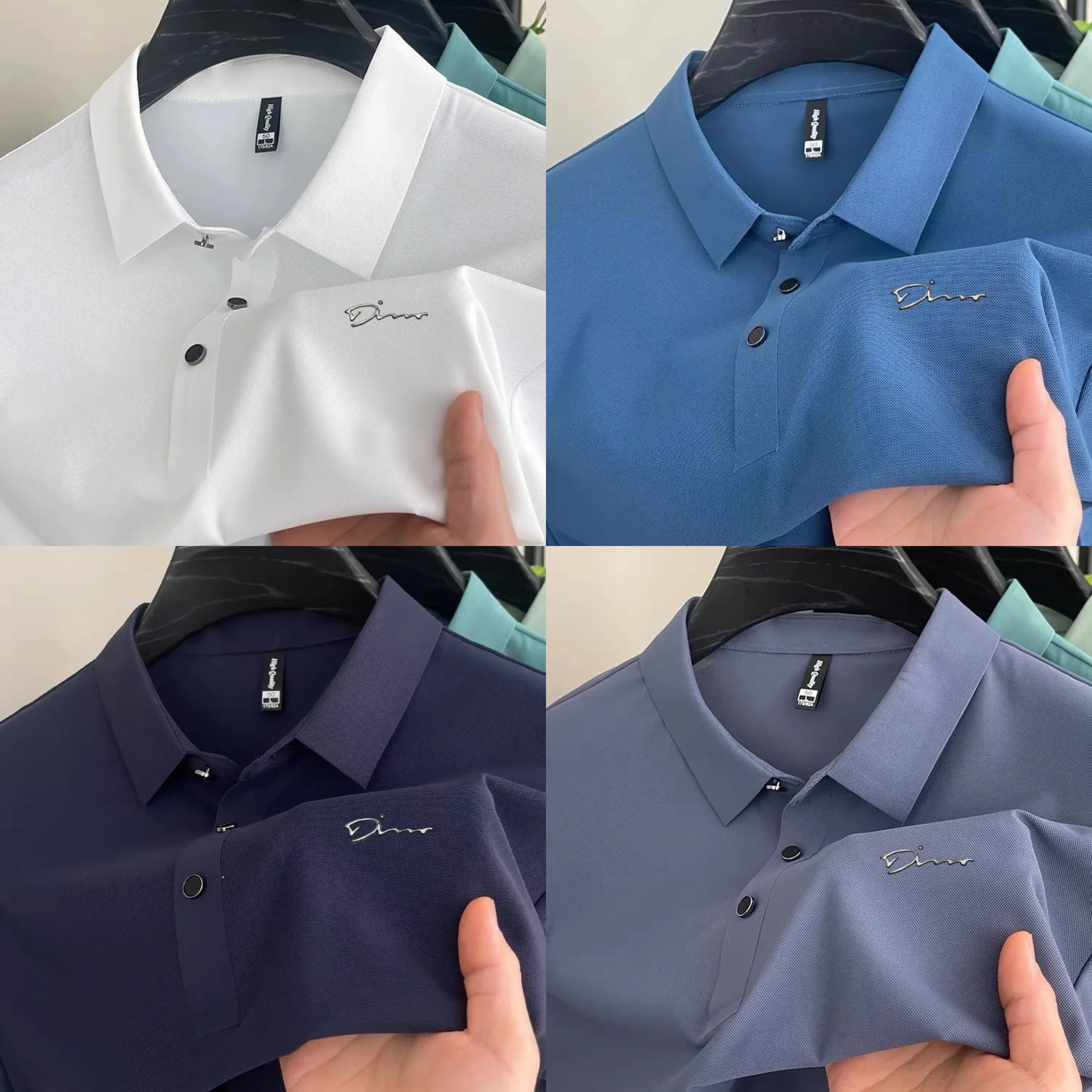 Fashion Business Casual Slimming Polo Tshirt