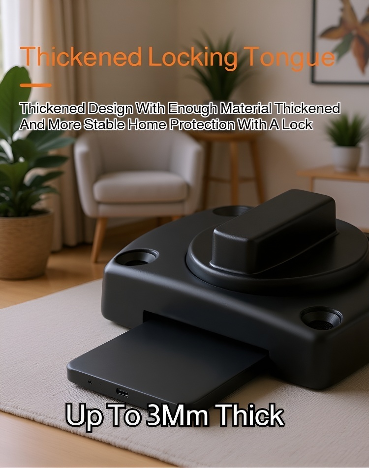 Sturdy metal door bolt for patio sliding doors