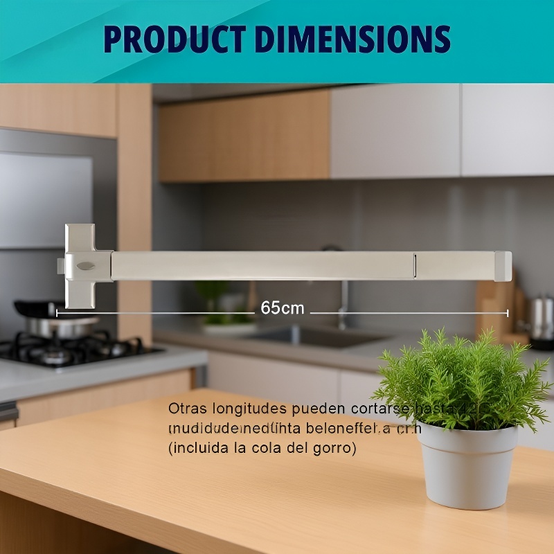 Installation of Fire Door Push Rod Safety Lock