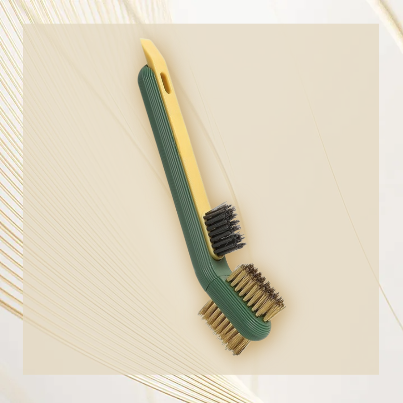 Kitchen Cooktop Cleaning Brush with Spatula – Household Degreasing Tool