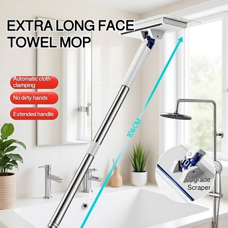 Lazy Flat Mop with Handle Press – Office Cleaning Tool