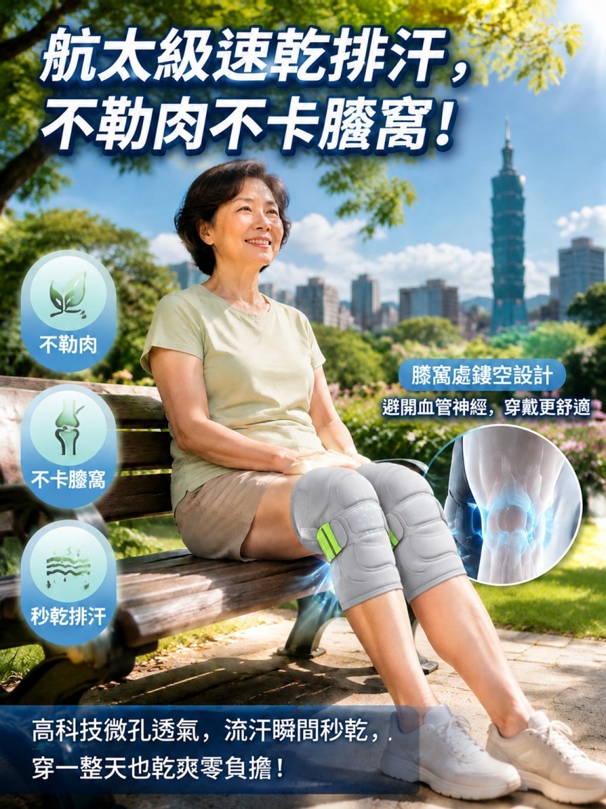 膝蓋痛別急著挨刀！【不勒不卡】仿生外骨骼護膝｜下樓梯不痛、走整天絕對不下滑