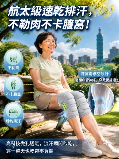 膝蓋痛別急著挨刀！【不勒不卡】仿生外骨骼護膝｜下樓梯不痛、走整天絕對不下滑