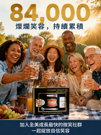 【口腔重塑大師】送你完美微笑全包假牙套裝