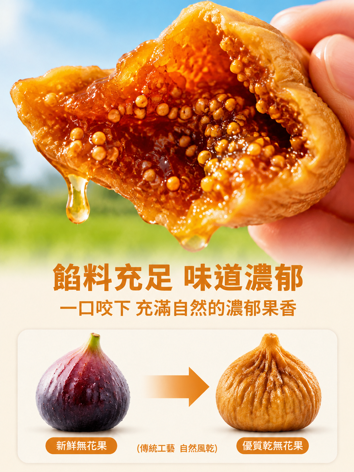 【營養健康】無糖無花果乾特大果大罐裝