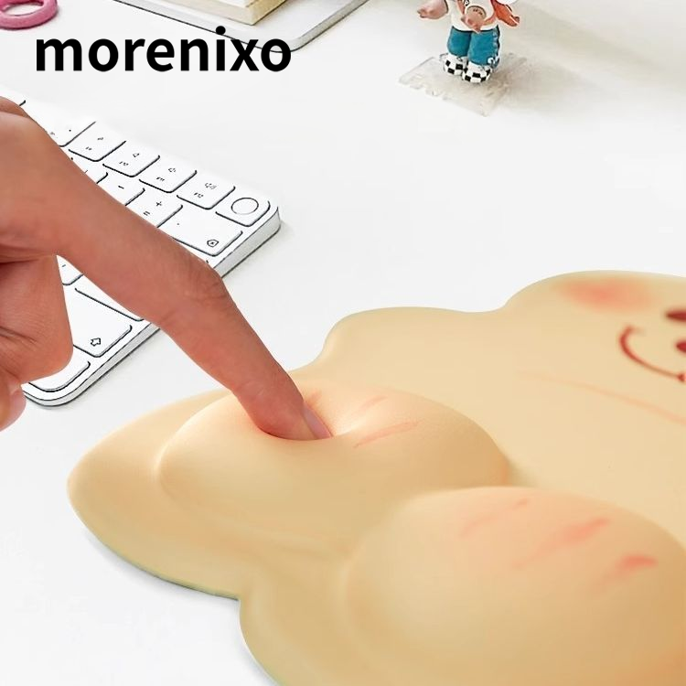 แผ่นรองเมาส์พักข้อมือรูปหมี (แพ็ค 2 ชิ้น)