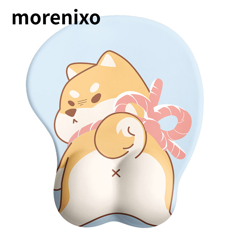 แผ่นรองเมาส์ Love Mouse Pad Wrist Pad แผ่นรองเมาส์ยาง 3 มิติ (แพ็ค 2 ชิ้น)