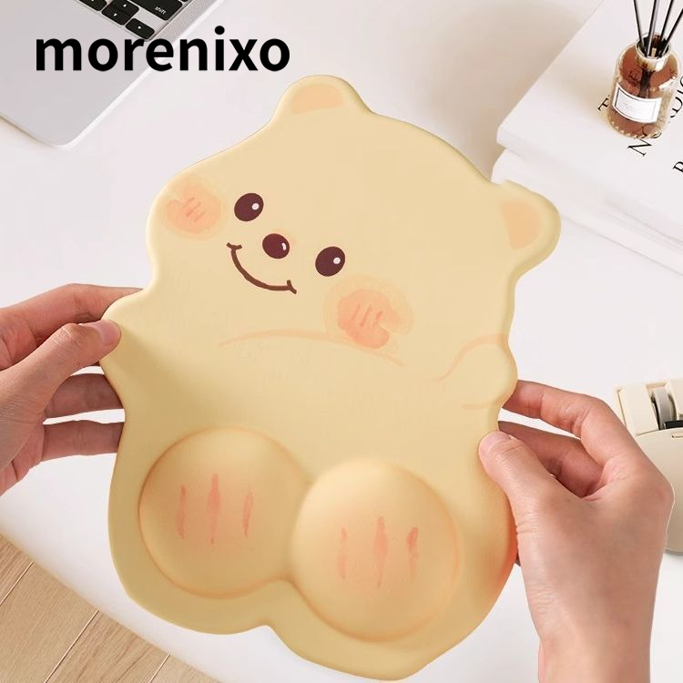 แผ่นรองเมาส์พักข้อมือรูปหมี (แพ็ค 2 ชิ้น)