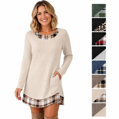 Women's Long Sleeve Sweater Dress