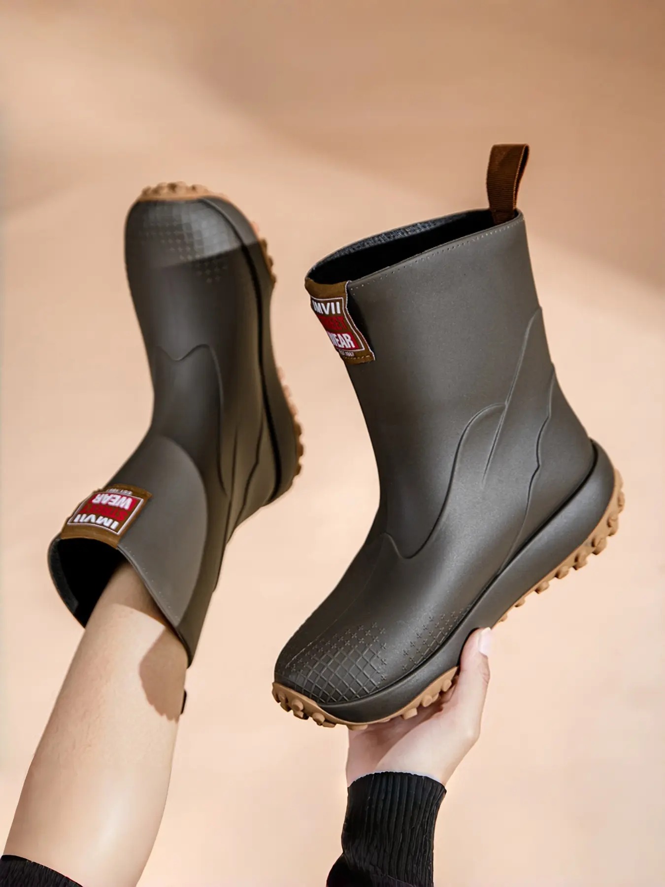 Women's High-Quality Mid-Calf Rain Boots