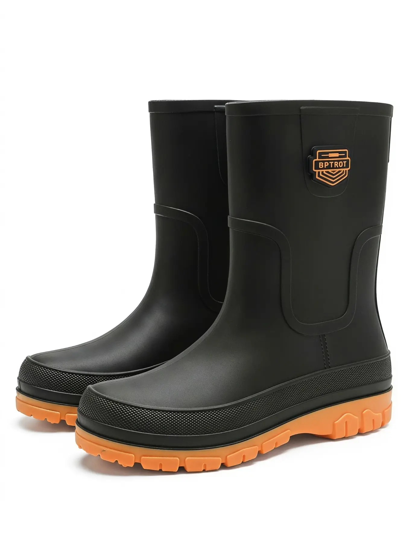 Men's Waterproof Drawstring Fashionable Rain Boots