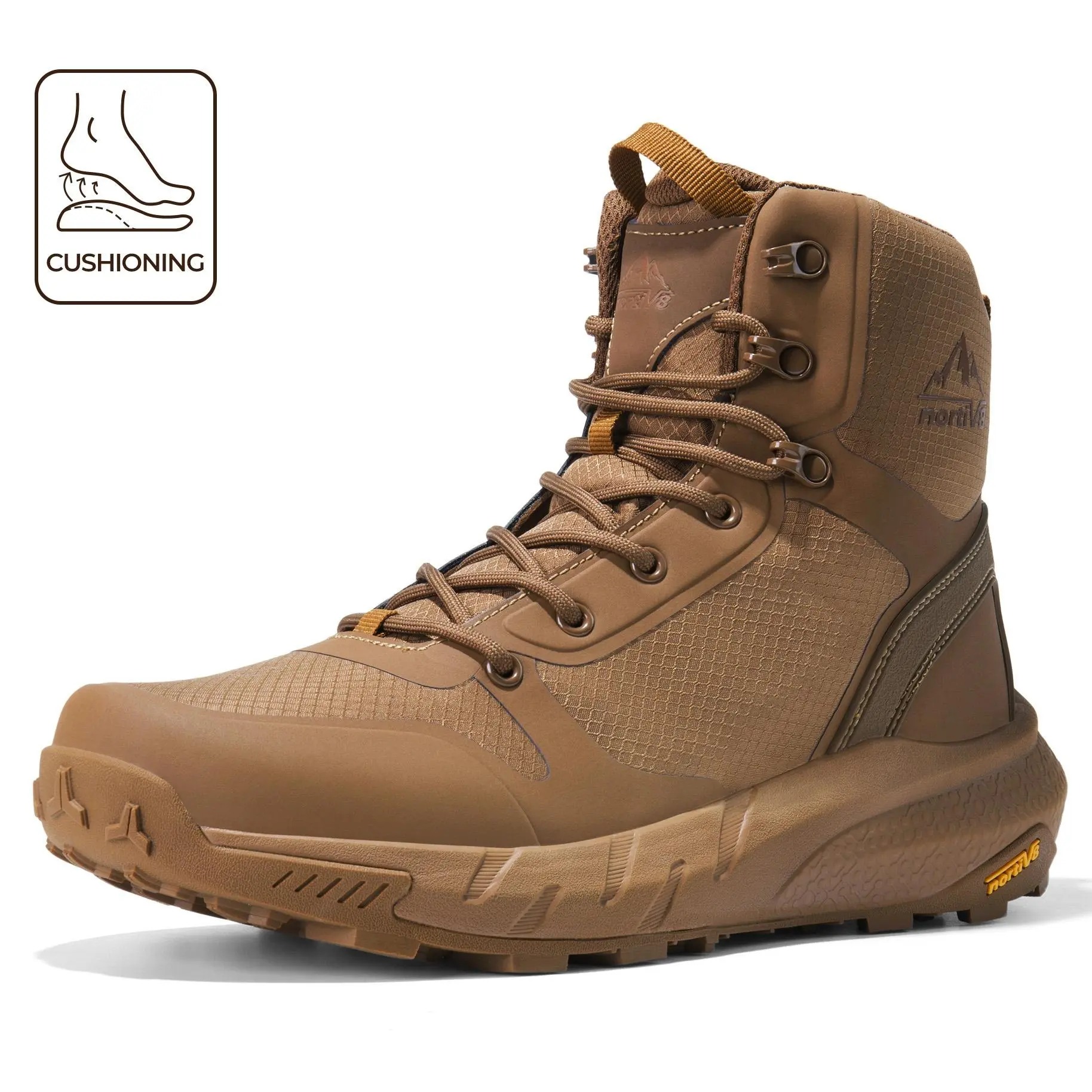 Men's Plain Nylon Cloth Round Toe Tactical Shoes