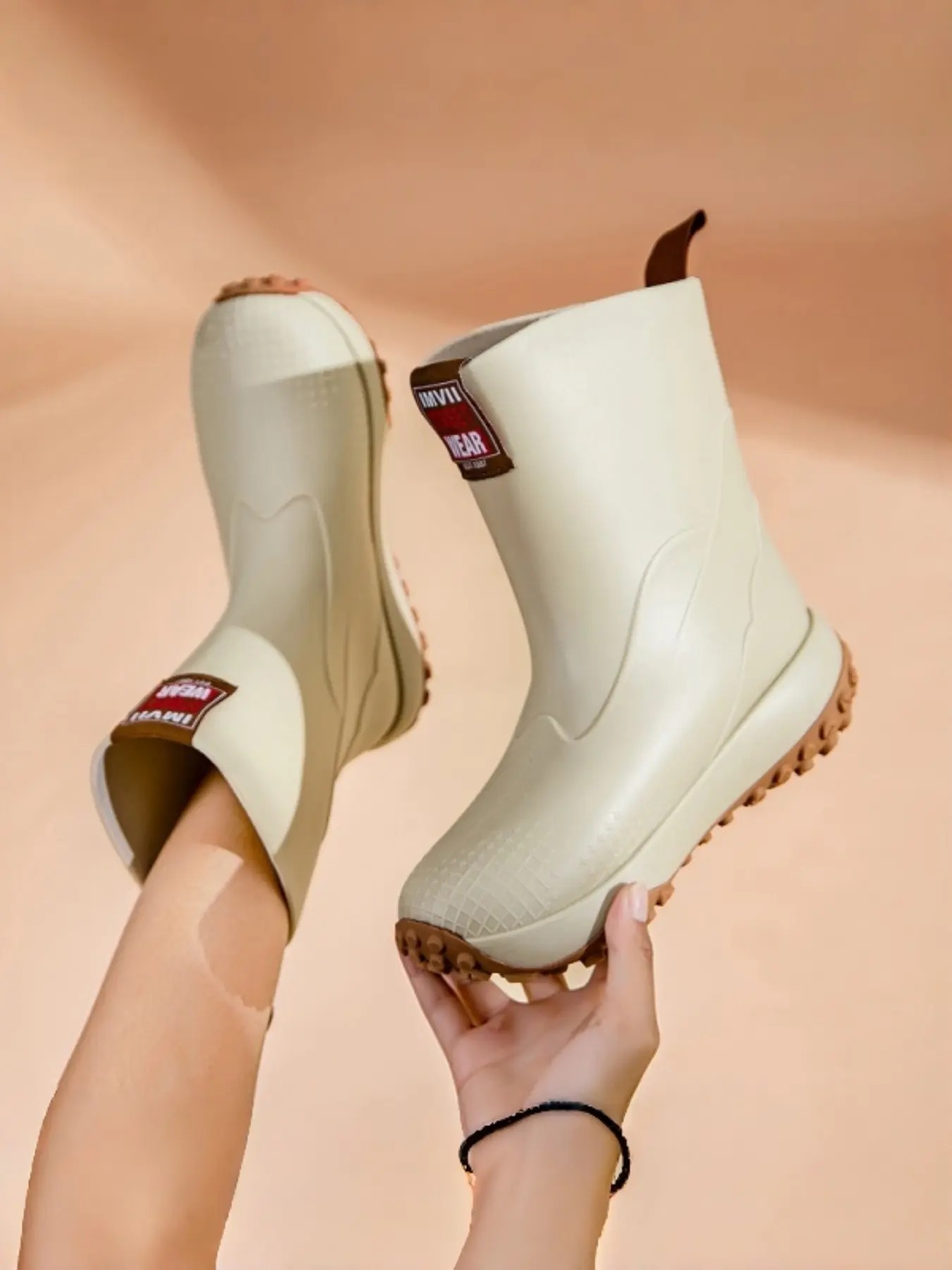 Women's High-Quality Mid-Calf Rain Boots