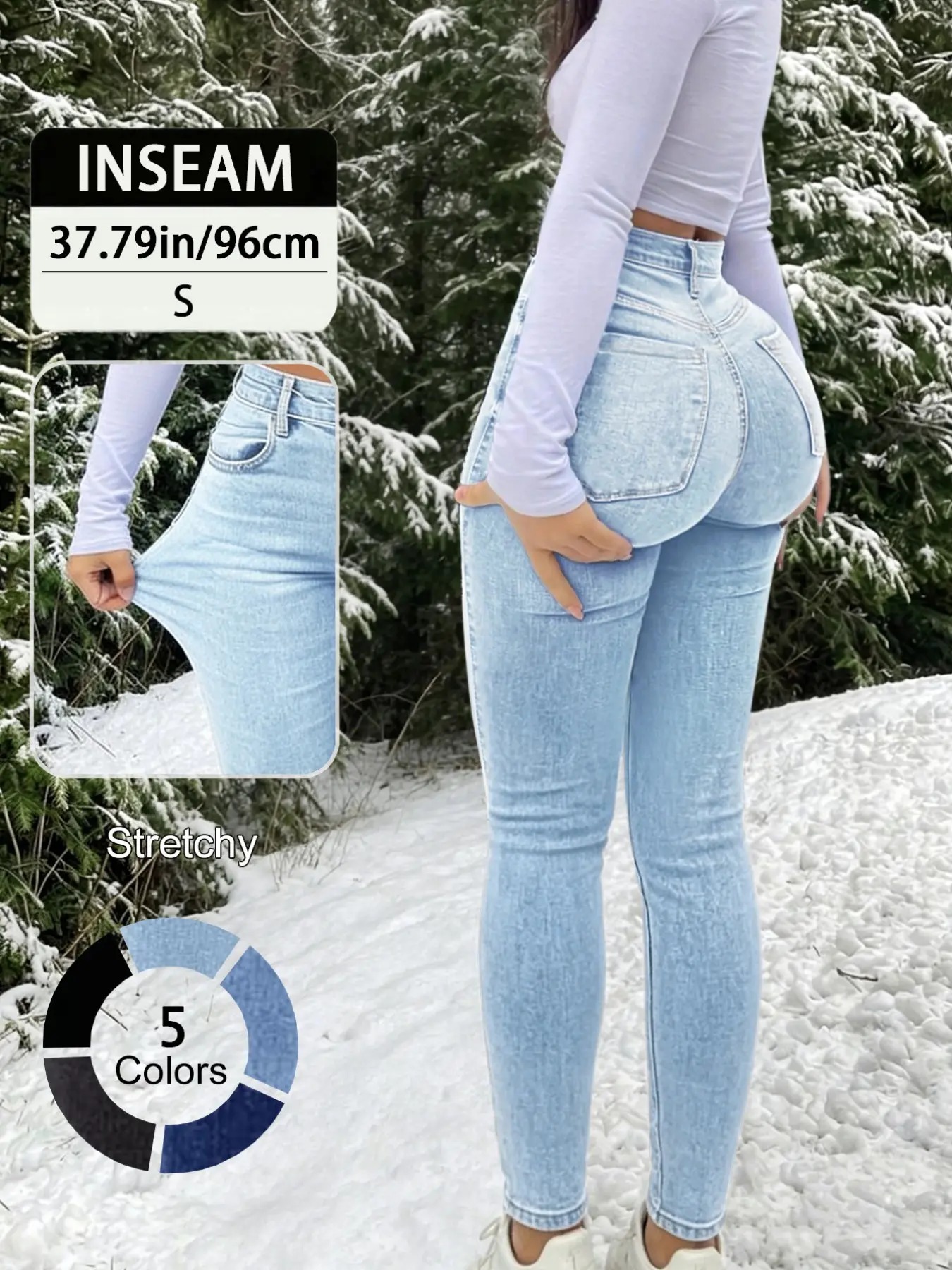 Women's Slim-Fit High Waist Long Pants