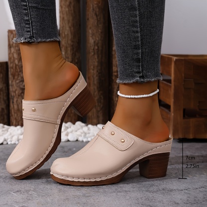 Women's Summer Travel Essentials High Heel Slippers