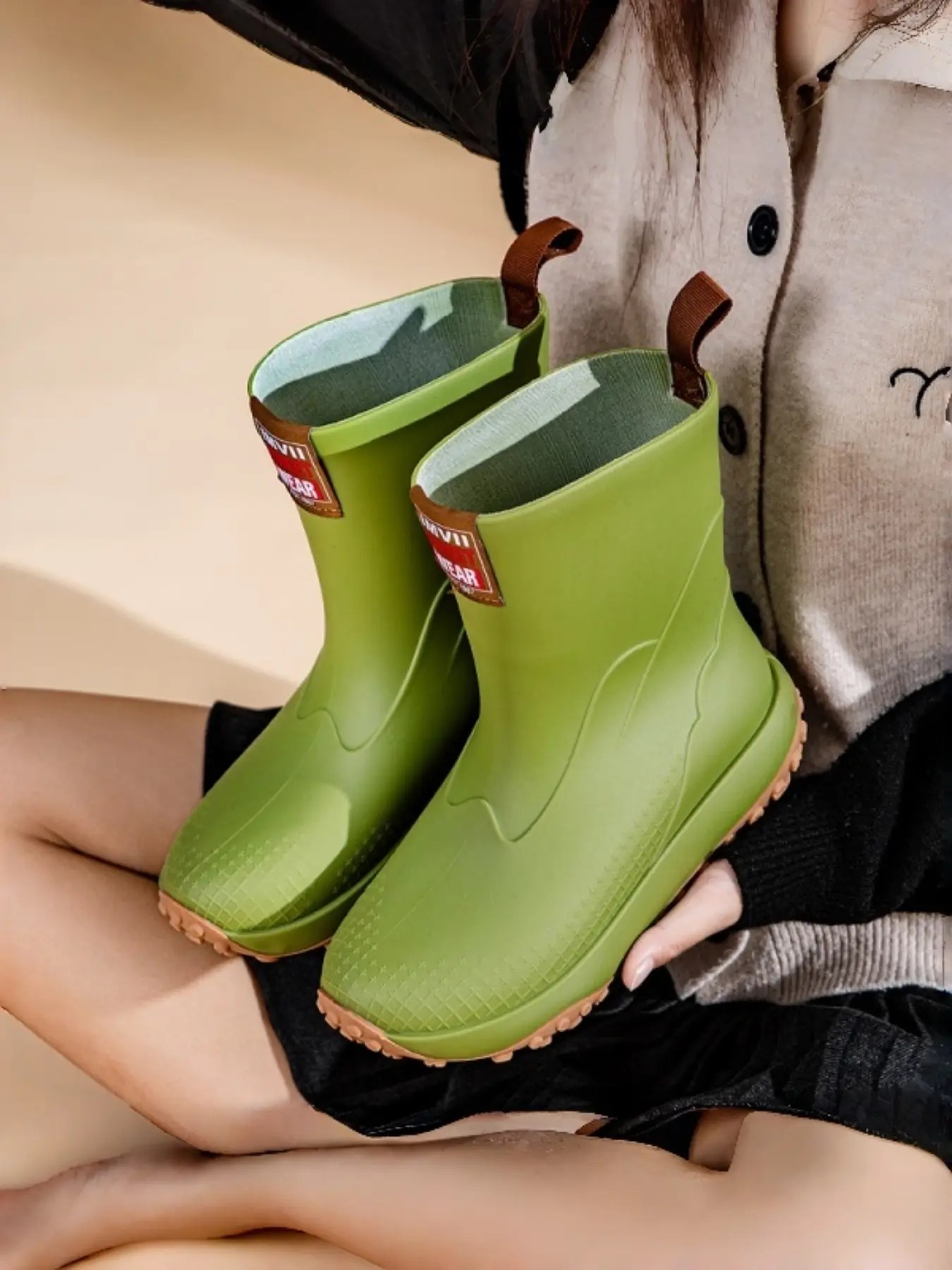 Women's High-Quality Mid-Calf Rain Boots