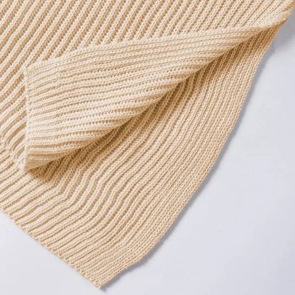 Women's Casual Oversized Solid Knit Pullover