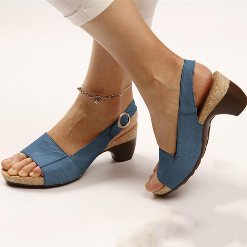 Ladies' solid-color high heels