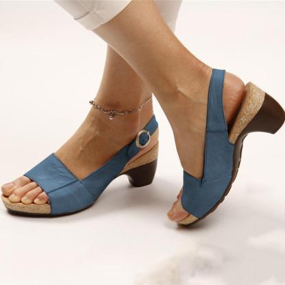Ladies' solid-color high heels