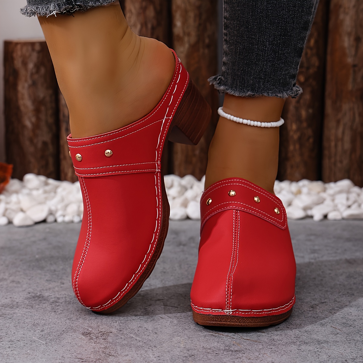 Women's Summer Travel Essentials High Heel Slippers