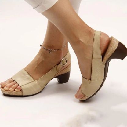 Ladies' solid-color high heels
