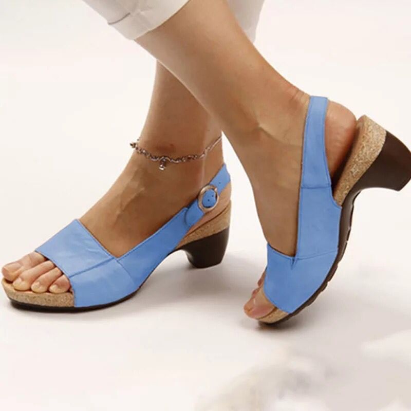 Ladies' solid-color high heels