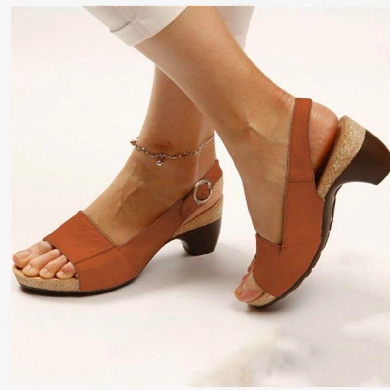 Ladies' solid-color high heels