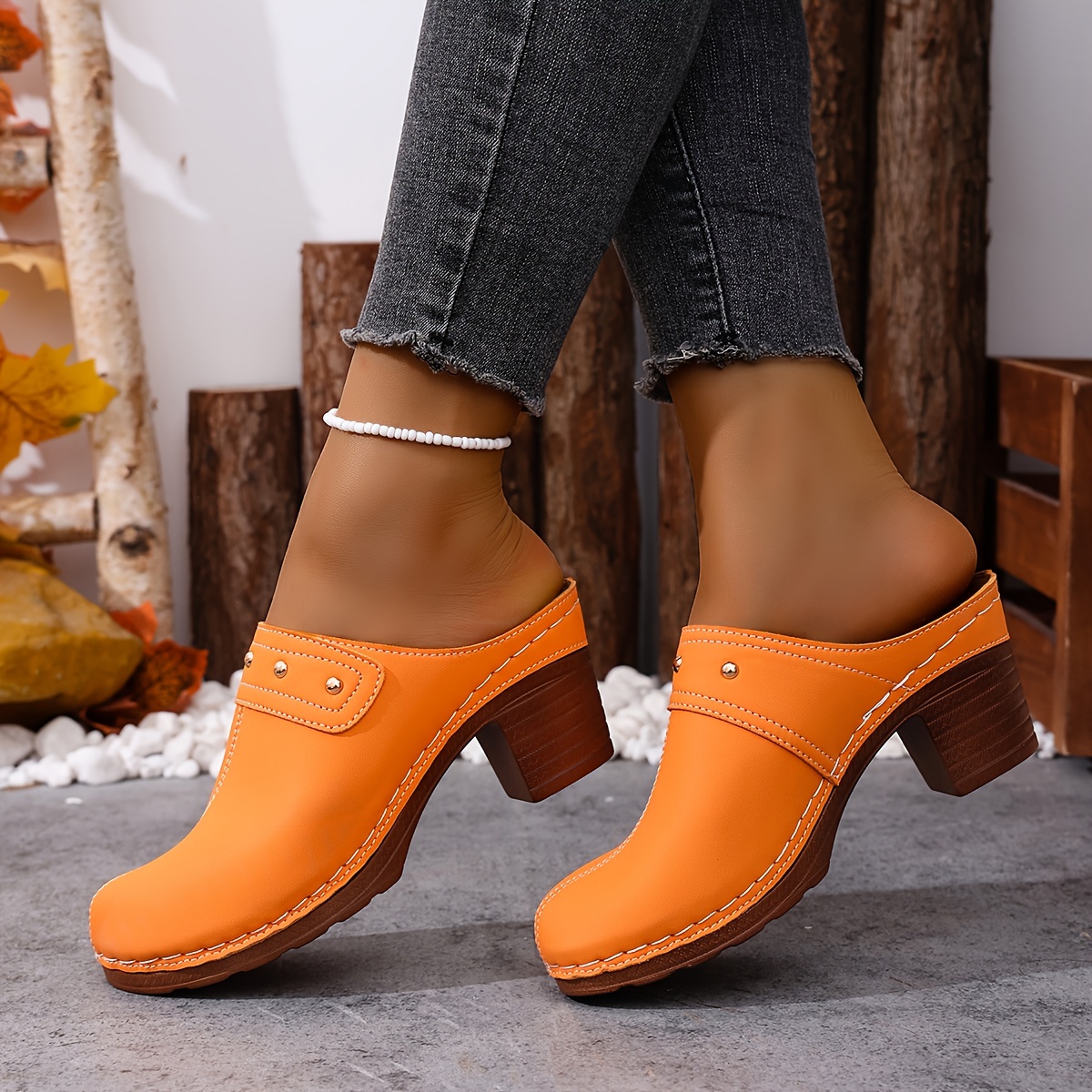 Women's Summer Travel Essentials High Heel Slippers