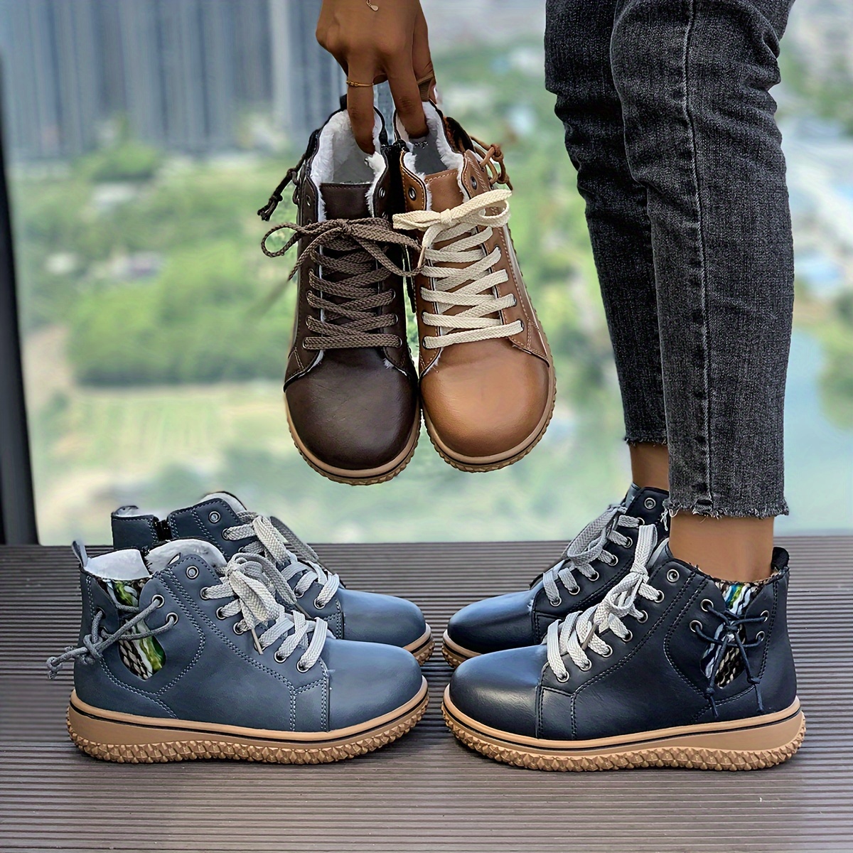 Women's Lace-Up Ankle Boots