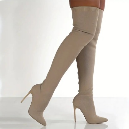 Over the Knee High Heel Booties