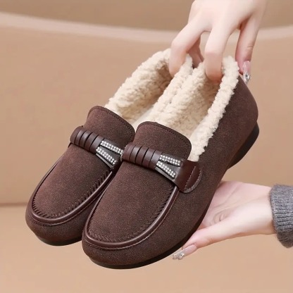 Women's Plush Lined Flat Loafers
