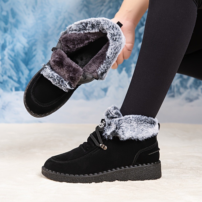 Women's Plush Lined Ankle Boots