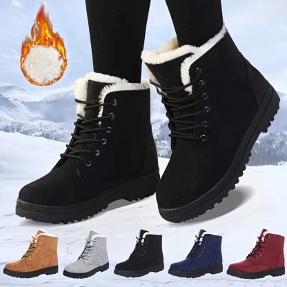 Women's Warm Lace-Up Ankle Boots