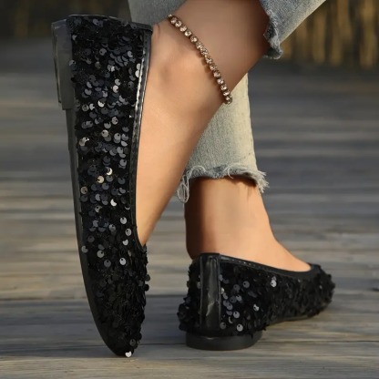 Elegant French Style Pointed Toe Flats