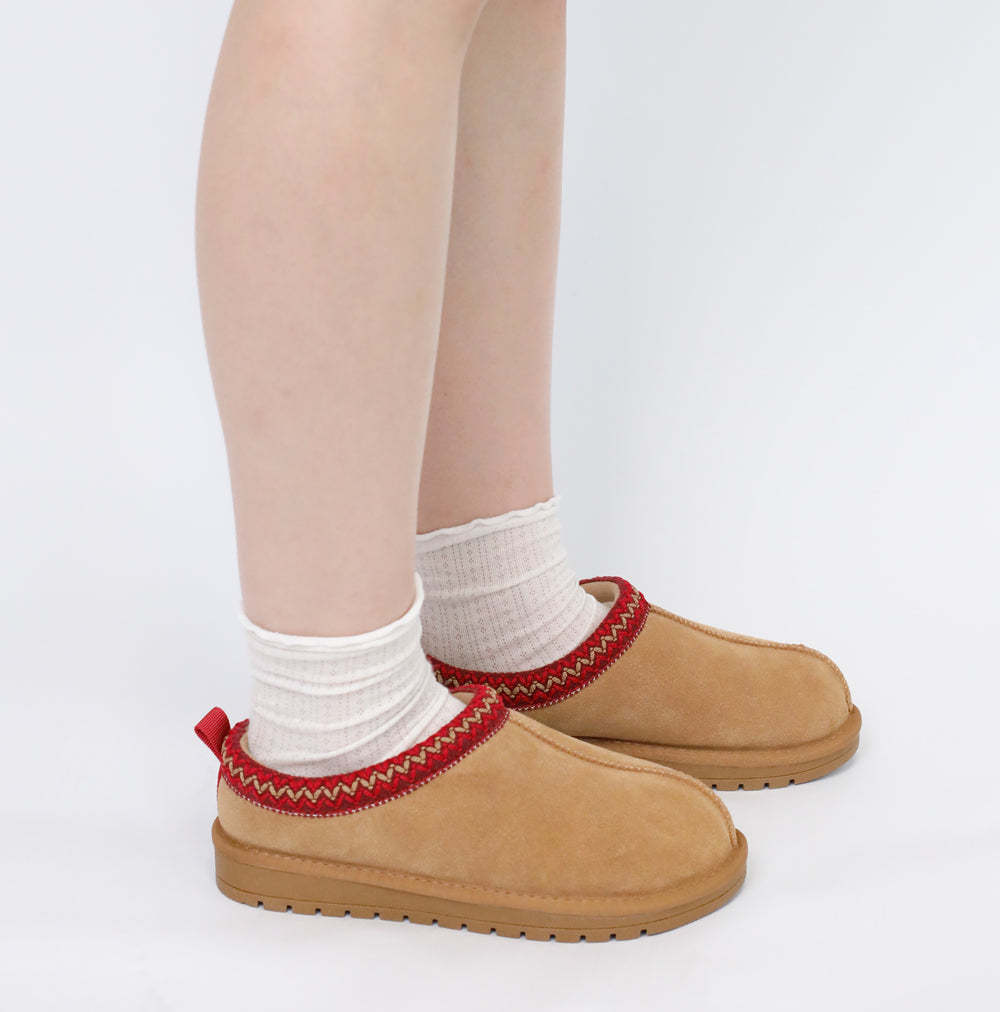 Women's Leather Outdoor Suede Slippers
