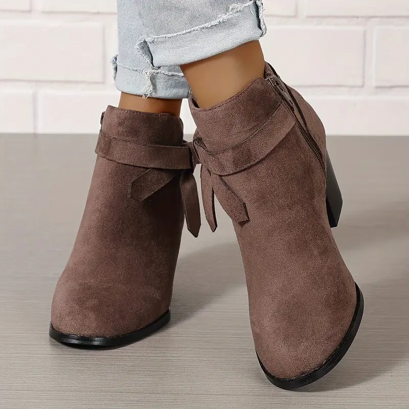 Women's Zipper Closure Ankle Boots