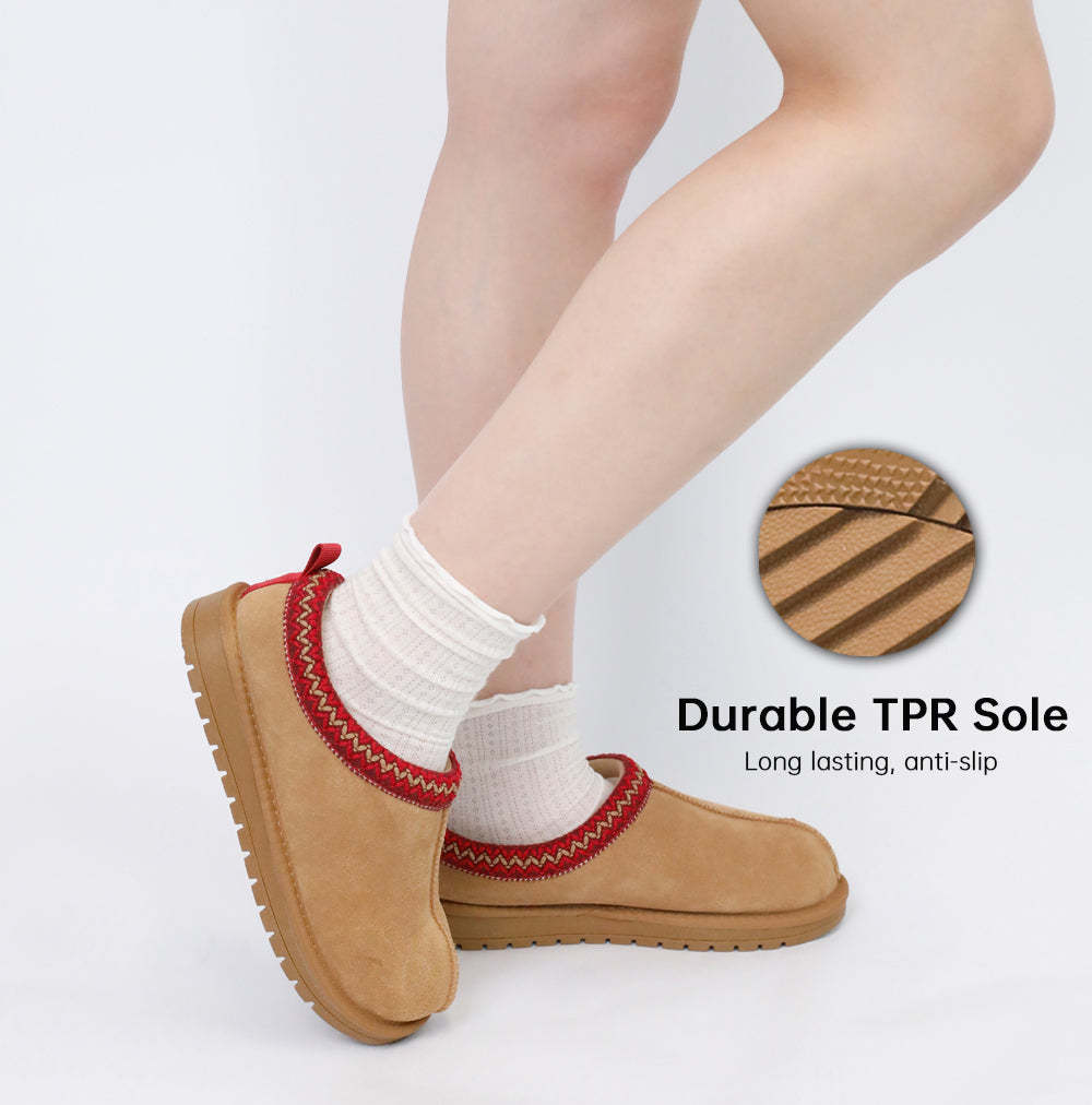Women's Leather Outdoor Suede Slippers