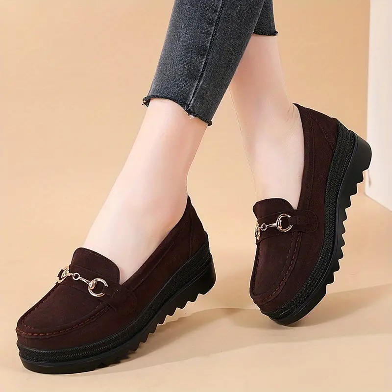 Women's Platform Metal Loafers
